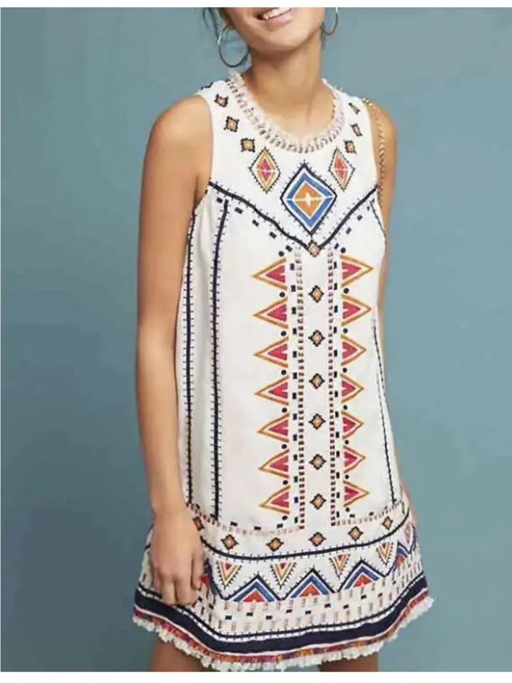 Akemi + Kin Anthropologie
Reagan Embroidered Mini Dress  Sz 2